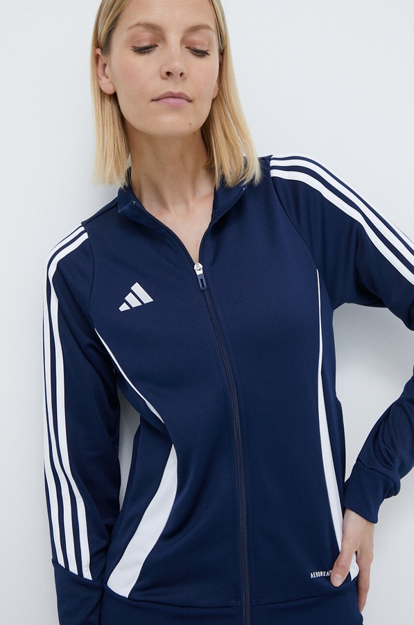 Тренувальна кофта adidas Performance Tiro 24 колір синій фото 4
