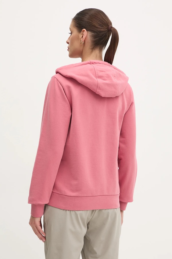 Бавовняна кофта Helly Hansen колір рожевий фото 2