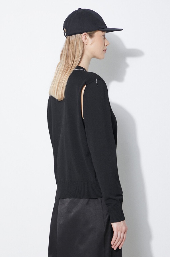Светр MM6 Maison Margiela колір чорний фото 2