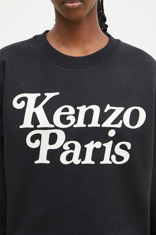 Бавовняна кофта Kenzo by Verdy Regular Sweatshirt колір чорний фото 4