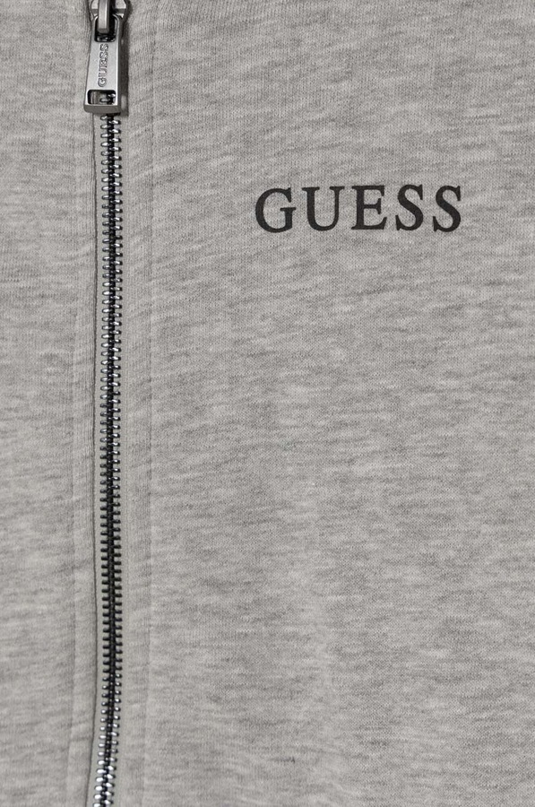 Дитяча бавовняна кофта Guess колір сірий фото 3