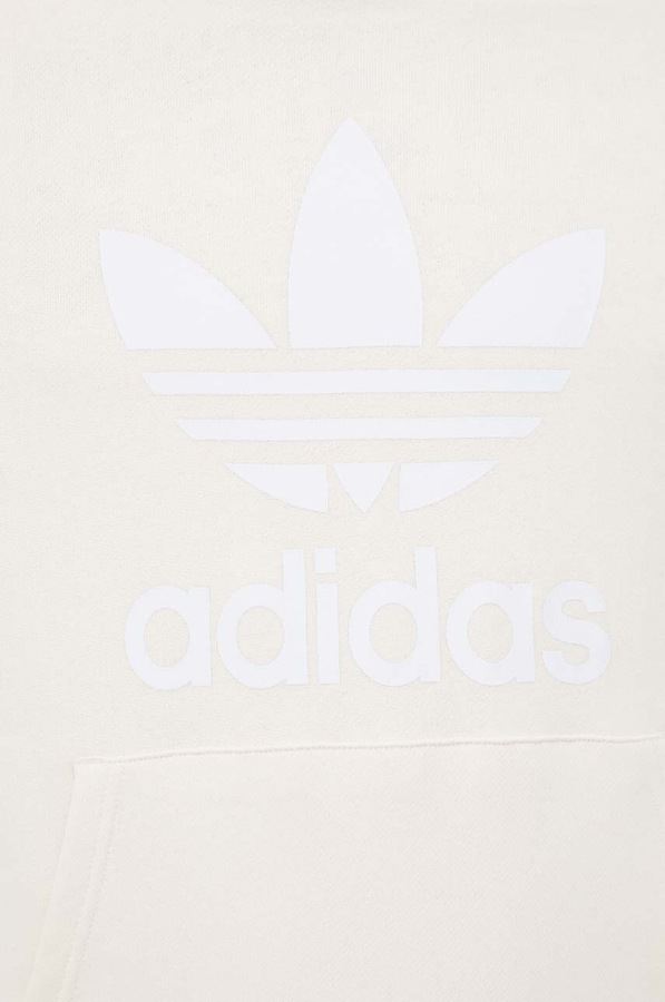 Бавовняна кофта adidas Originals Adicolor Classics Trefoil колір бежевий фото 4