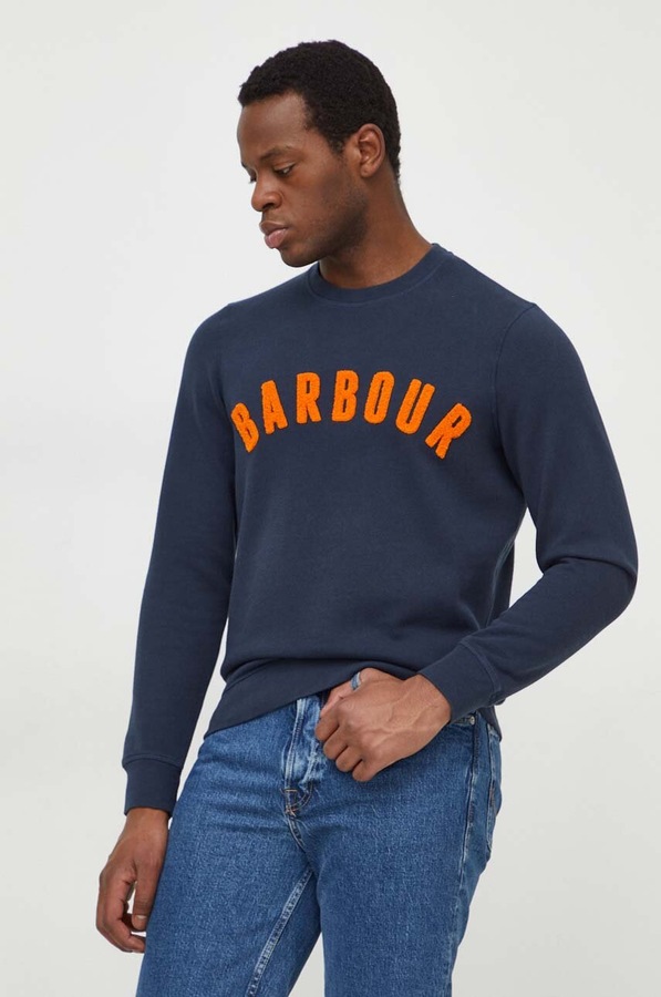 Кофта Barbour колір синій фото 4