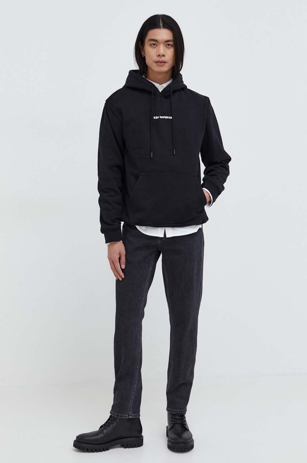 Хлопковая кофта The Kooples цвет черный