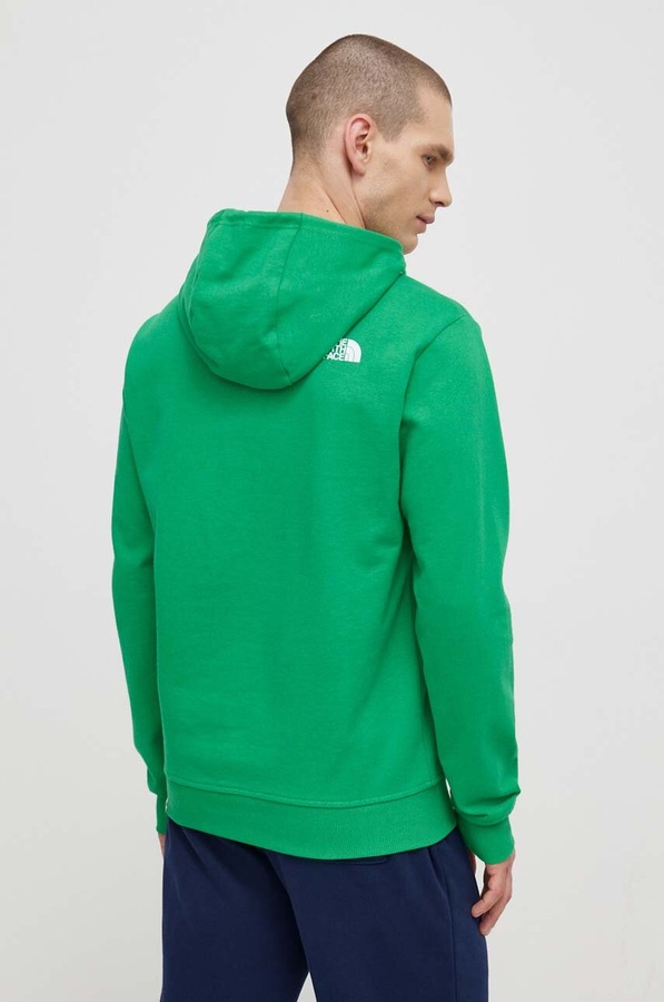 Бавовняна кофта The North Face M Berkeley California Hoodie колір зелений фото 3