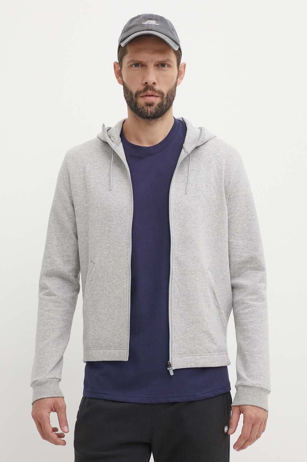 Кофта Reebok Active Collective колір сірий