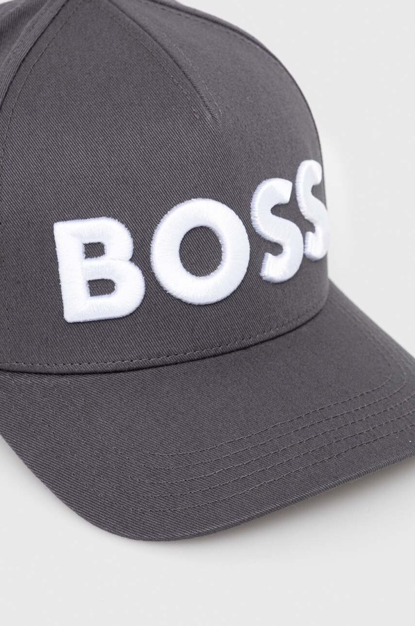 Кепка BOSS колір сірий фото 2