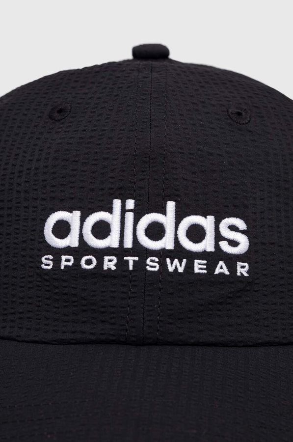 Кепка adidas колір чорний фото 2