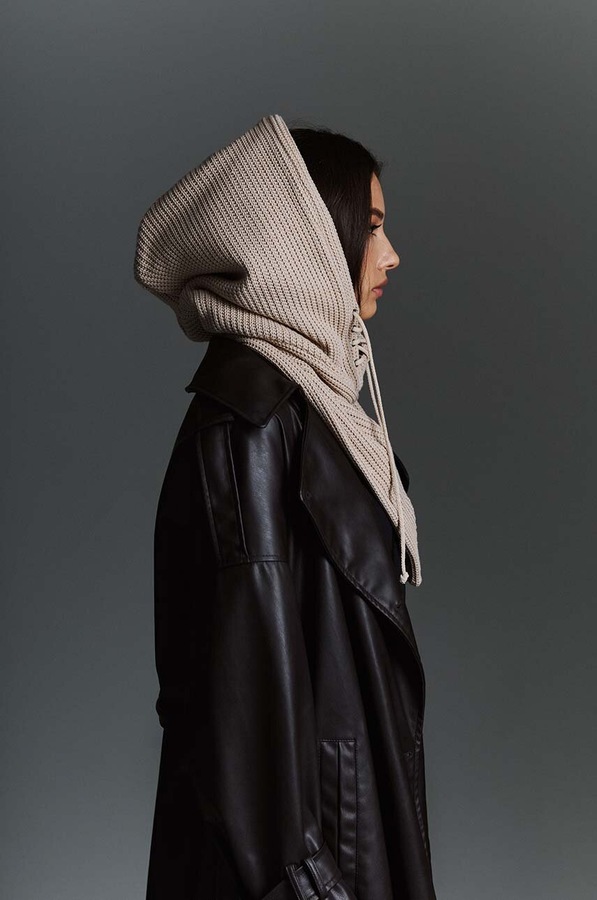 Балаклава LE SH KA headwear Beige Balaclava колір бежевий фото 3