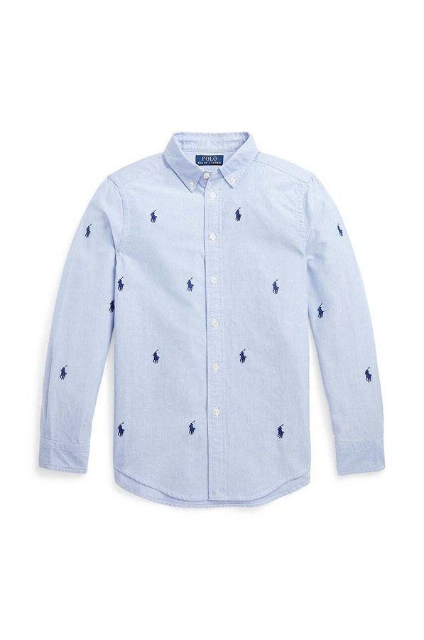 Дитяча бавовняна сорочка Polo Ralph Lauren фото 2