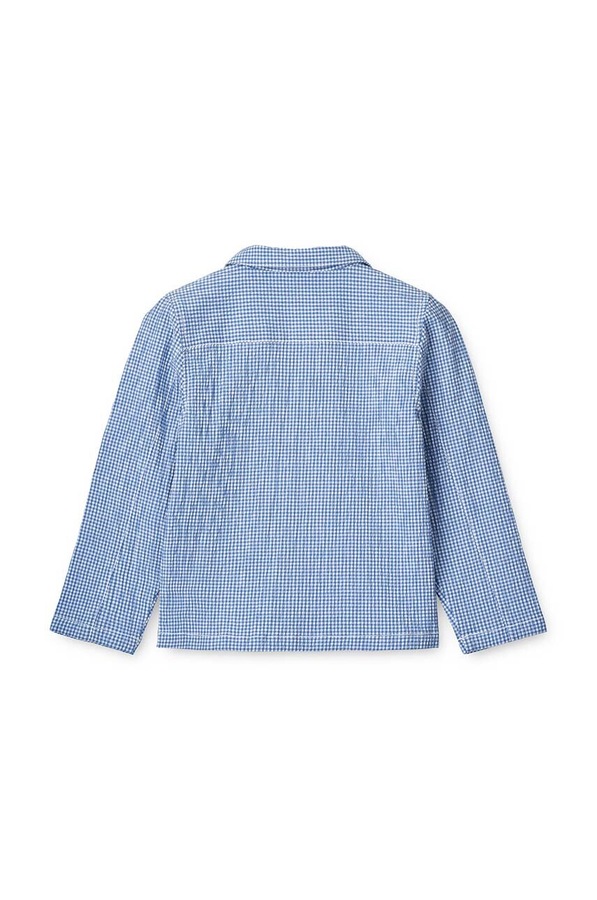 Дитяча бавовняна сорочка Liewood Kory Seersucker Check Shirt фото 3
