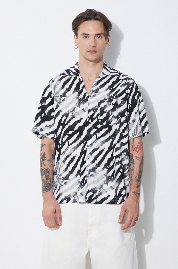 Рубашка Aries Hibiscus Hawaiian Shirt цвет черный