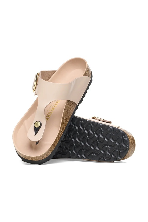 Шкіряні в'єтнамки Birkenstock Gizeh колір бежевий фото 4