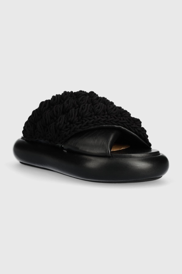 Шлепанцы JW Anderson Crochet Twister цвет черный