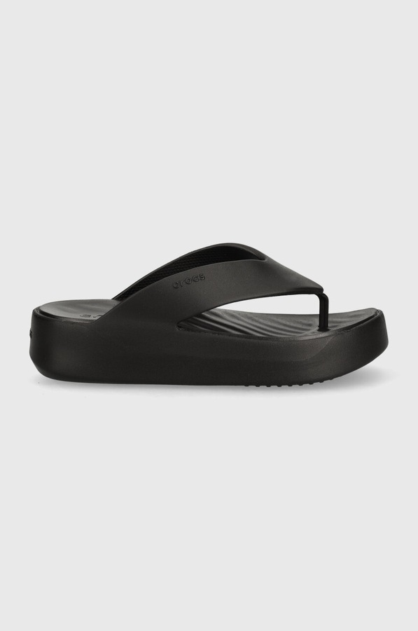 В'єтнамки Crocs Gataway Platform Flip колір чорний