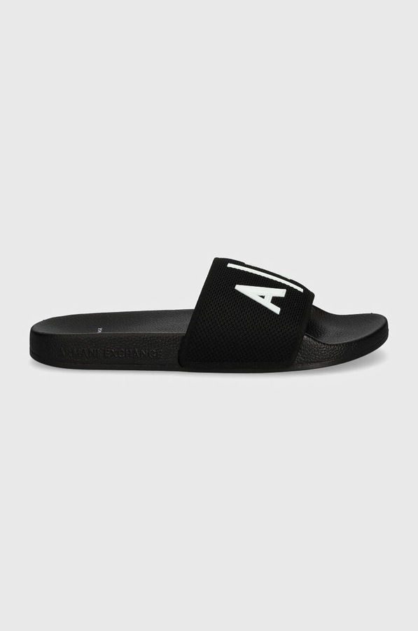 Шльопанці Armani Exchange колір чорний