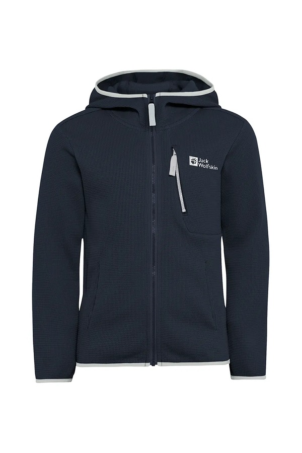 Дитяча куртка Jack Wolfskin ACTAMICRID MIDLAYER колір синій