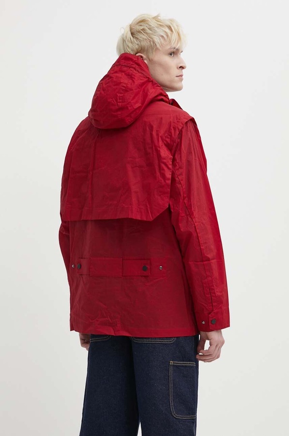 Бавовняна куртка A-COLD-WALL* Cargo Storm Jacket колір червоний фото 2