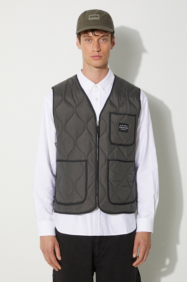 Безрукавка Awake NY Quilted Vest колір сірий фото 4