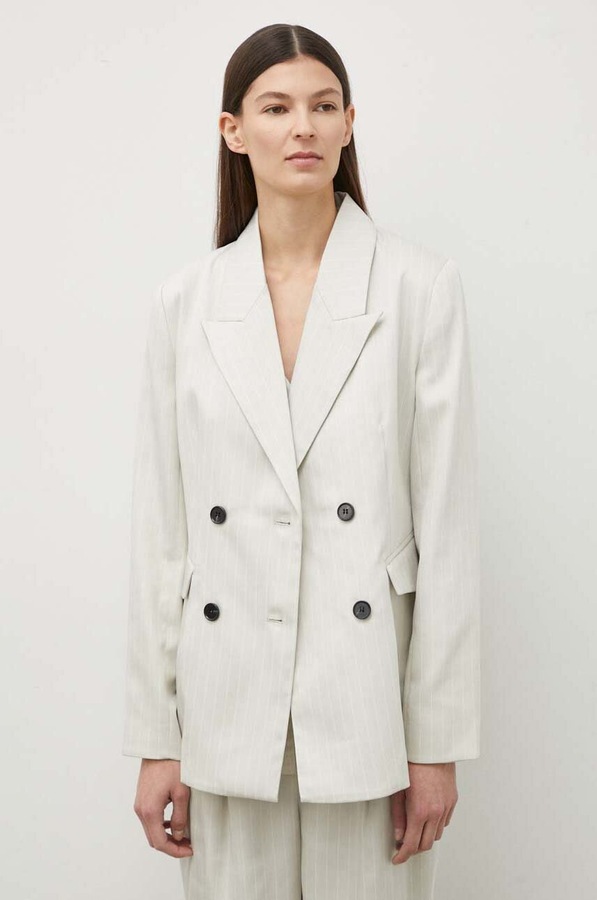 Піджак Bruuns Bazaar PinBBTonya blazer колір сірий