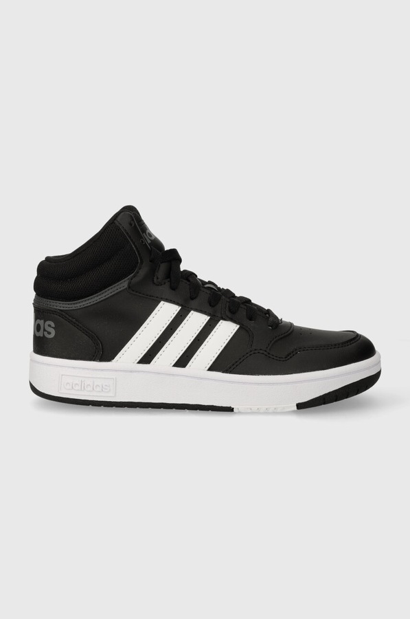 Детские кроссовки adidas Originals HOOPS 3.0 MID K цвет черный