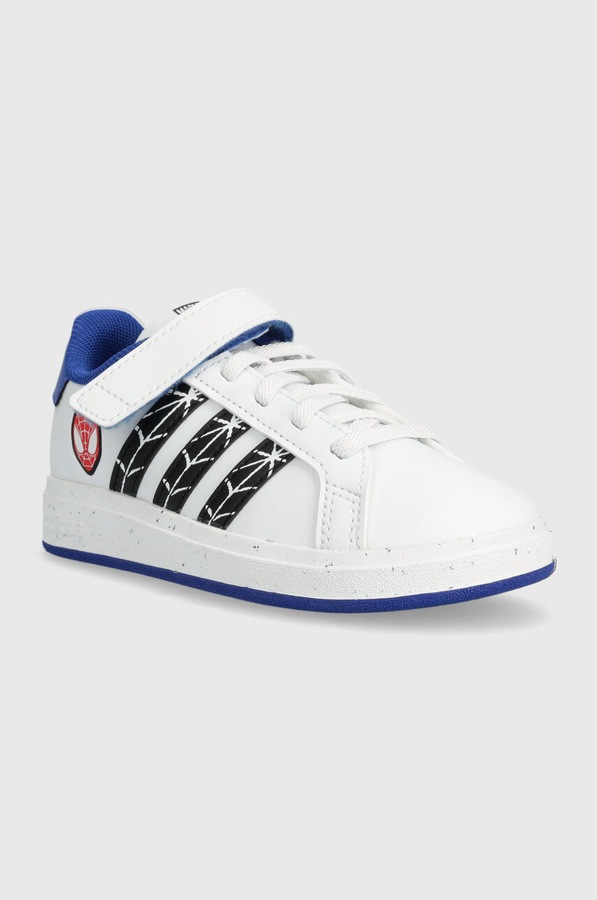 Дитячі кросівки adidas x Marvel, GRAND COURT SPIDER-MAN EL K колір синій фото 2
