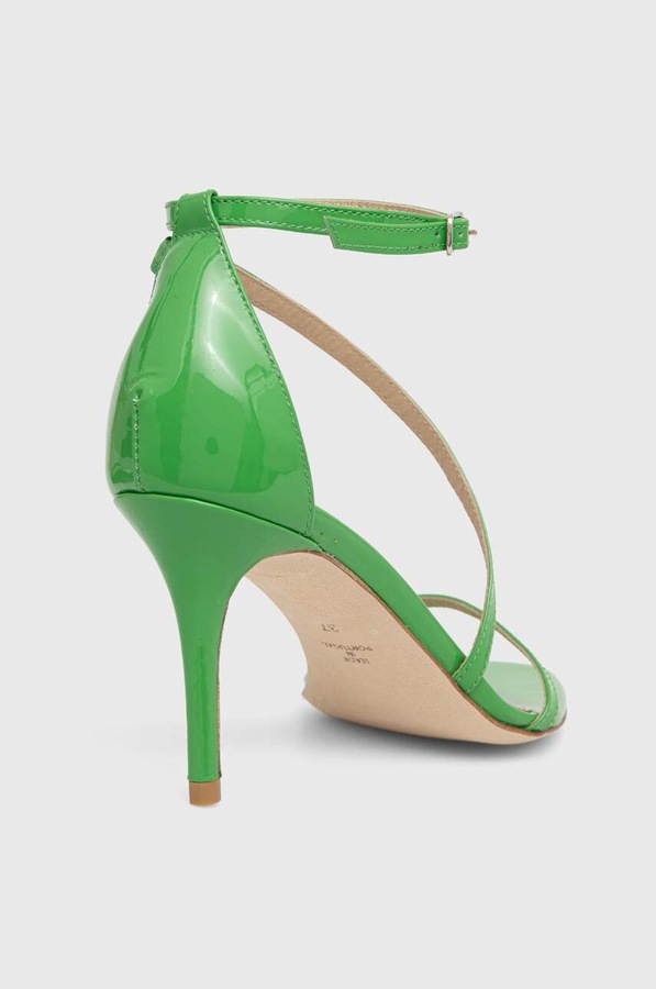 Кожаные сандалии Custommade Amy Patent цвет зеленый фото 2