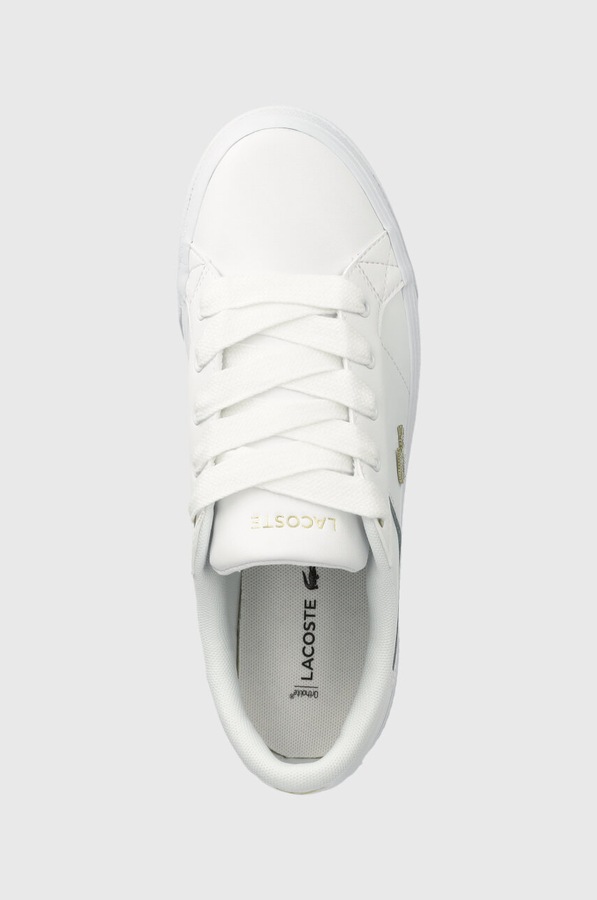 Кросівки Lacoste Ziane Platform Logo Leather колір білий фото 4