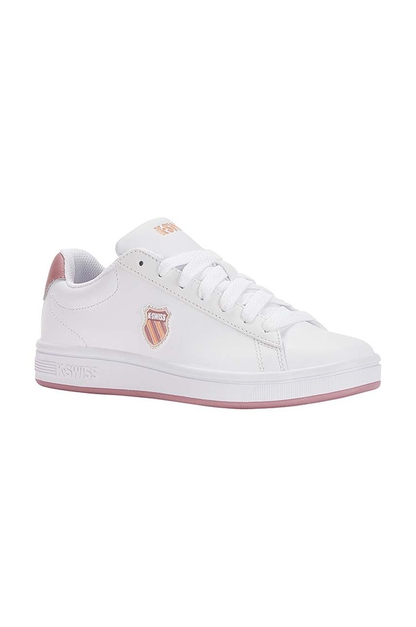Шкіряні кросівки K-Swiss COURT SHIELD колір білий