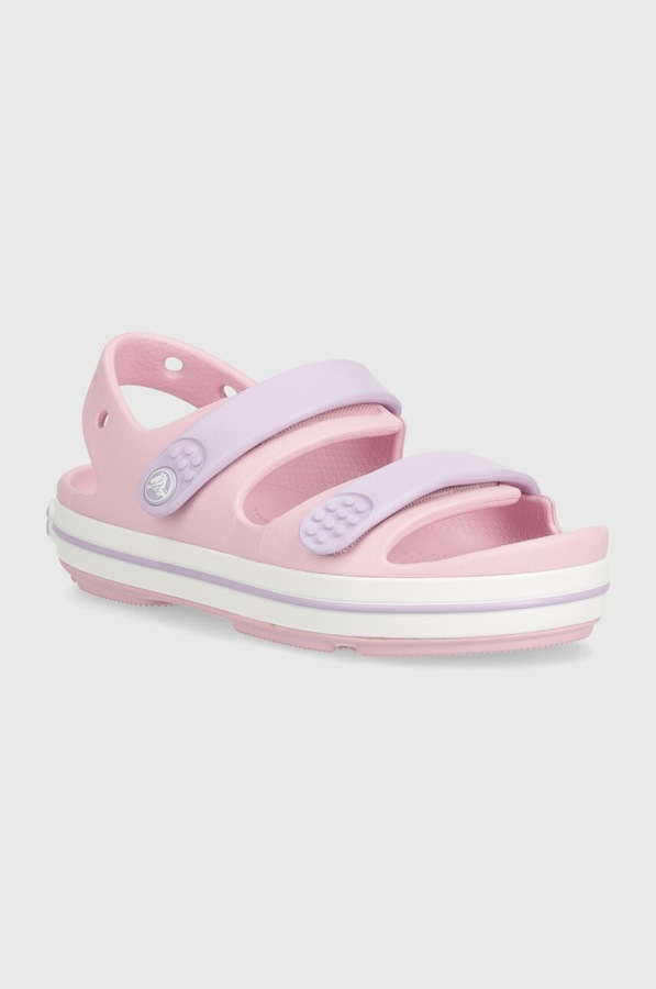 Босоніжки дитячі Crocs CROCBAND CRUISER SANDAL колір рожевий