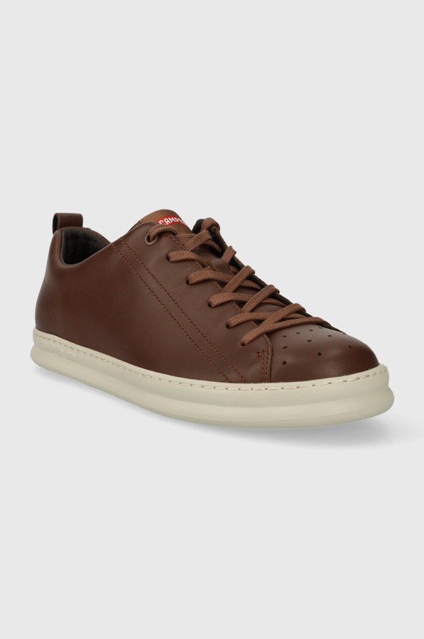 Кожаные кроссовки Camper Runner Four цвет коричневый