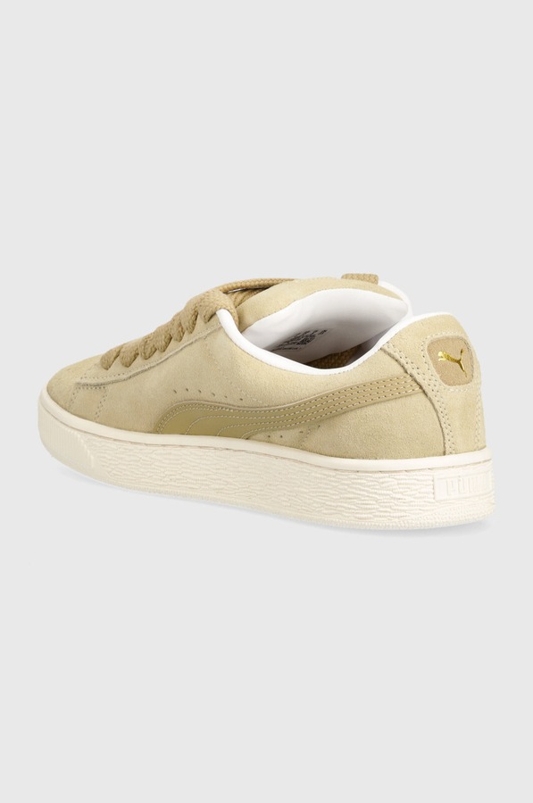 Шкіряні кросівки Puma Suede XL колір бежевий фото 2