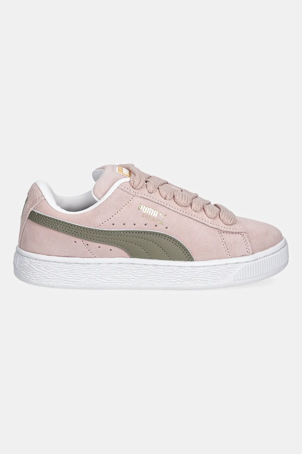 Кожаные кроссовки Puma Suede XL цвет коричневый
