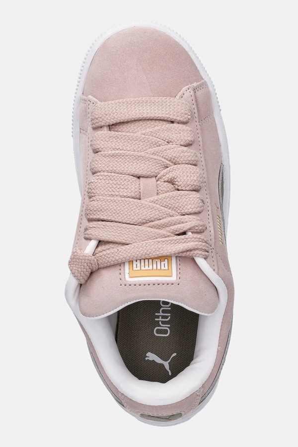 Шкіряні кросівки Puma Suede XL колір коричневий фото 4