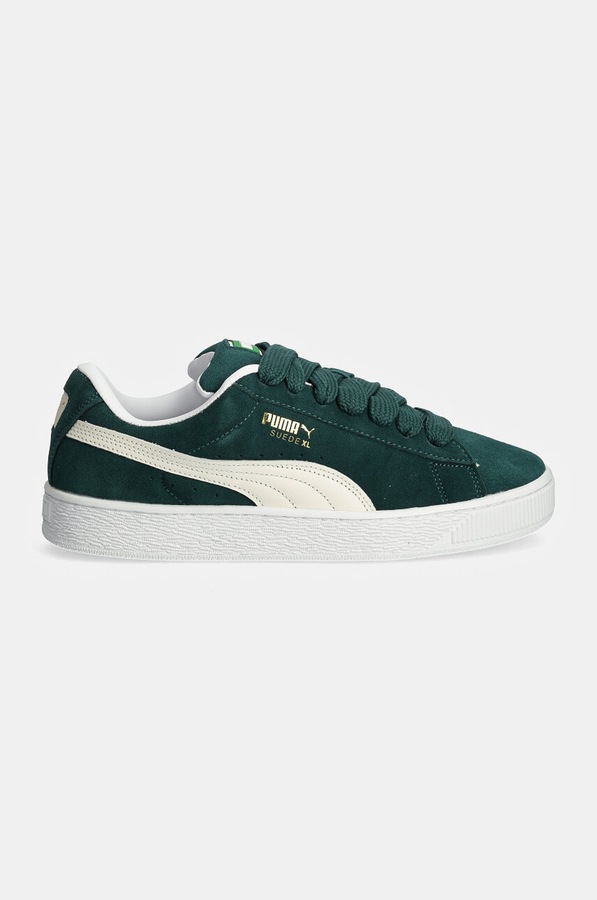 Шкіряні кросівки Puma Suede XL колір зелений