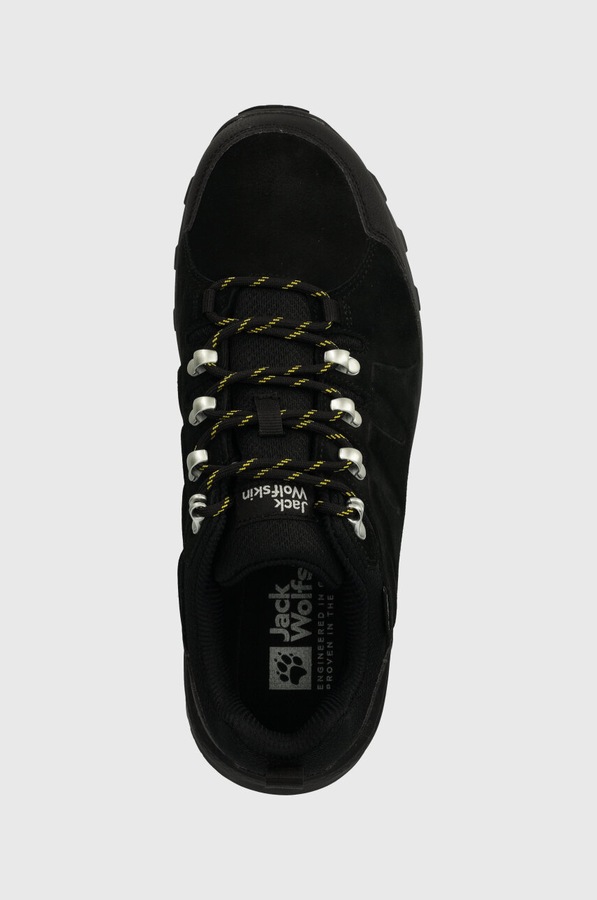 Черевики Jack Wolfskin Refugio Texapore Low колір чорний фото 4