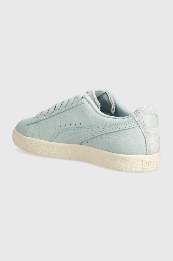 Кожаные кроссовки Puma Clyde Premium цвет зеленый фото 2