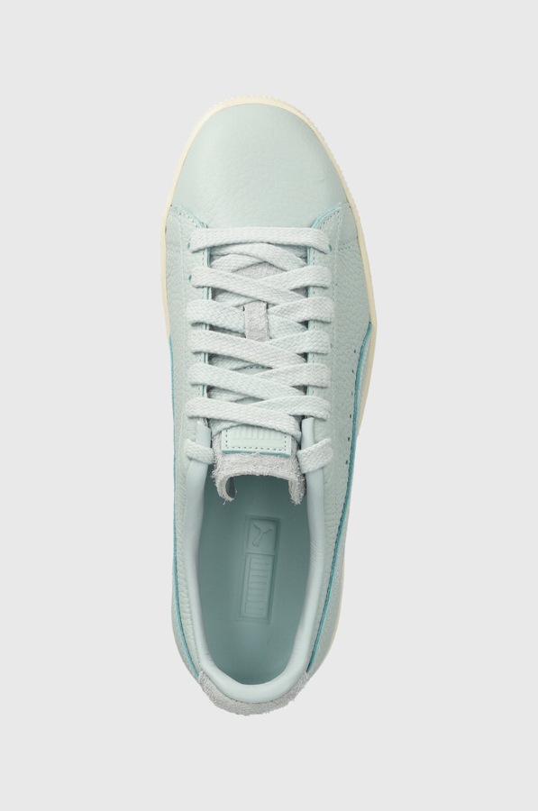 Шкіряні кросівки Puma Clyde Premium колір зелений фото 4