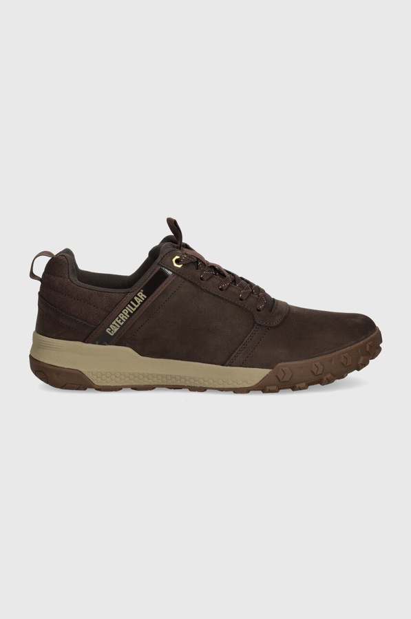 Кросівки з нубуку CAT Footwear HEX CUSH LO колір коричневий