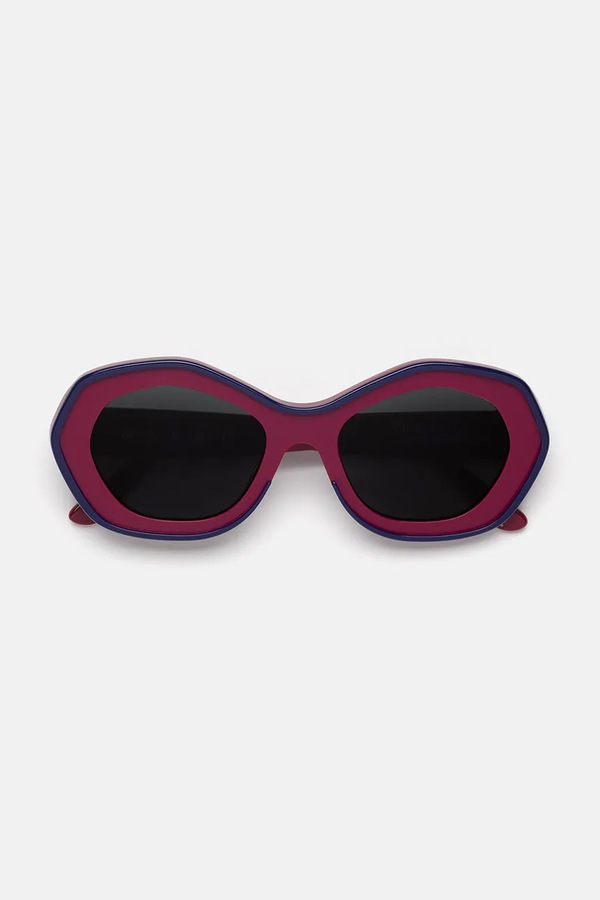 Солнцезащитные очки Marni Ulawun Vulcano Bordeaux цвет бордовый фото 2