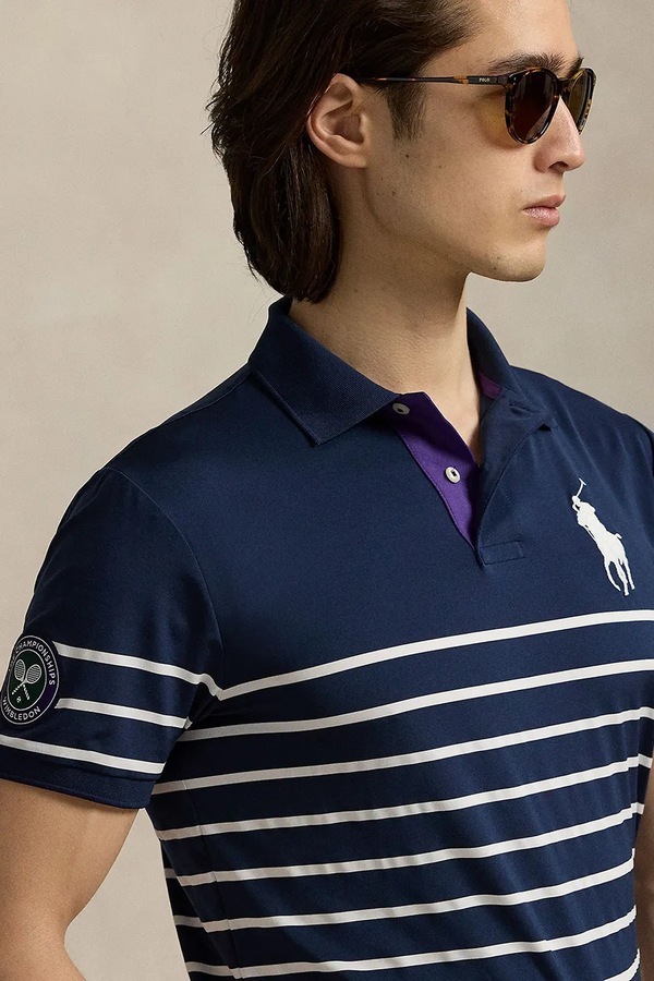 Поло Polo Ralph Lauren колір синій фото 4
