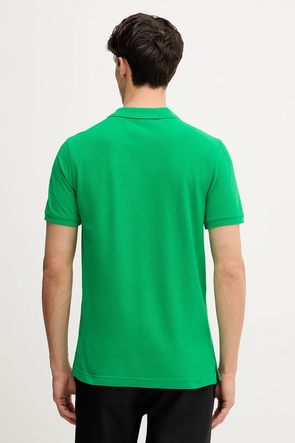 Хлопковое поло United Colors of Benetton цвет розовый фото 2