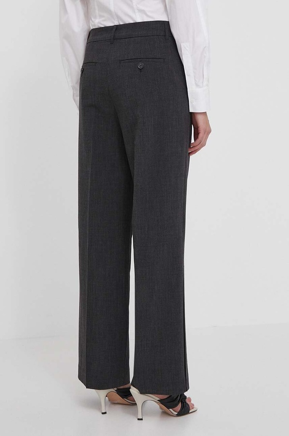 Штани DKNY колір сірий фото 3