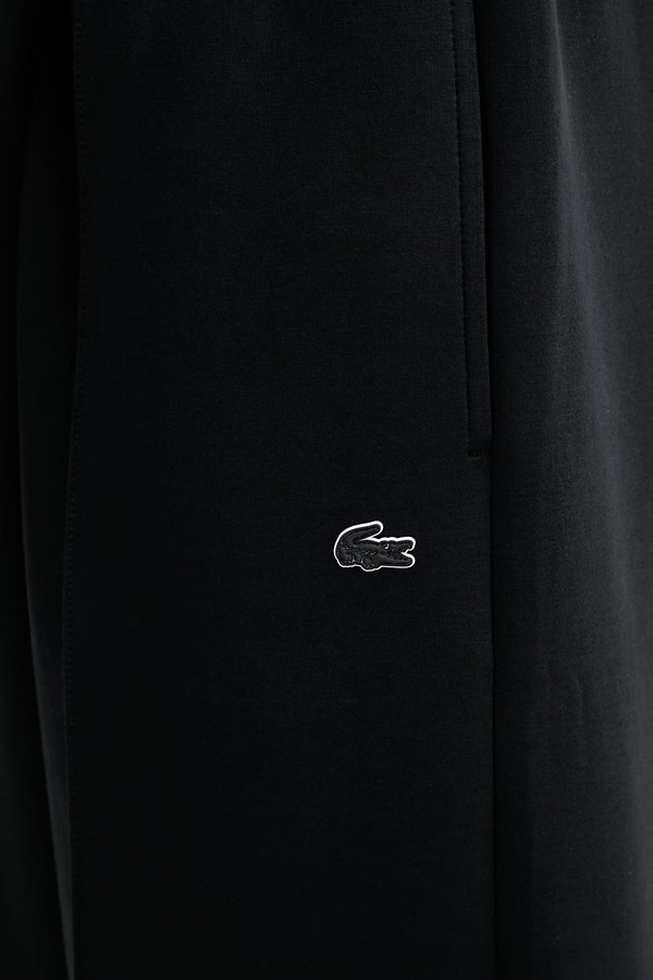 Спортивні штани жіночі з бавовною Lacoste колір чорний фото 4