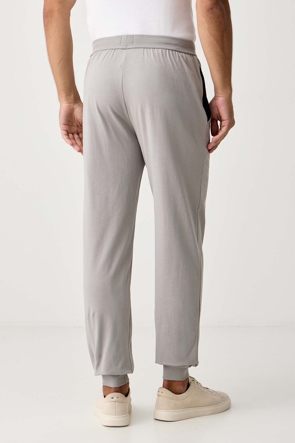 Брюки loungwear мужские хлопковые с эластаном BOSS Mix&Match Pants цвет коричневый фото 2