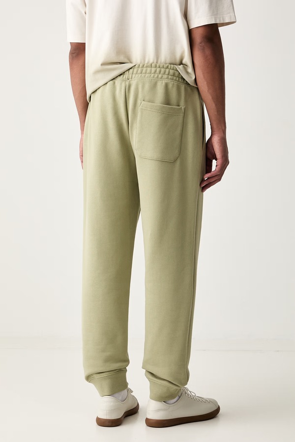 Спортивні штани чоловічі бавовняні HUGO Blue Nezez колір зелений фото 2