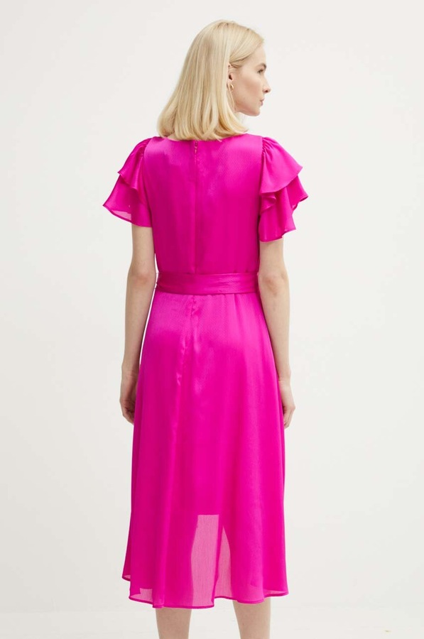 Сукня DKNY колір рожевий фото 2