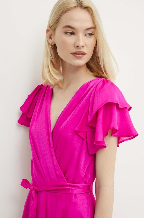 Сукня DKNY колір рожевий фото 3