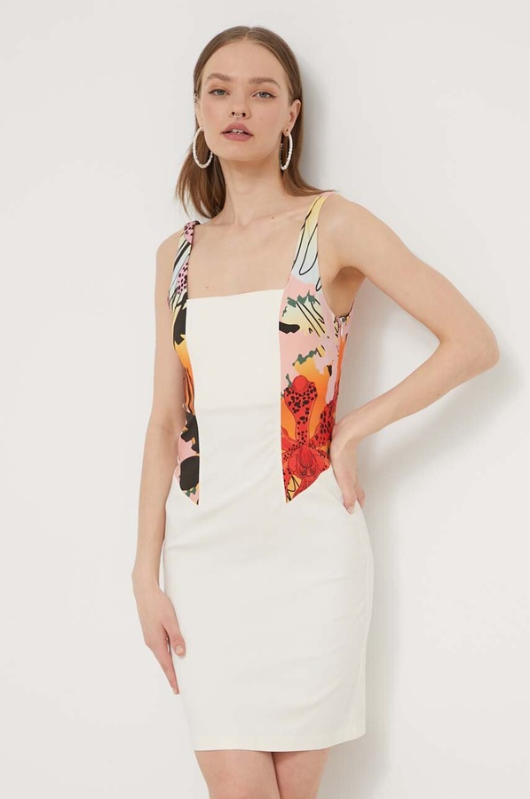 Сукня Desigual MARBELLA LACROIX колір бежевий