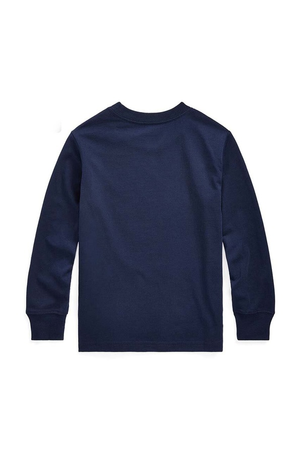 Дитячий бавовняний светр Polo Ralph Lauren колір синій